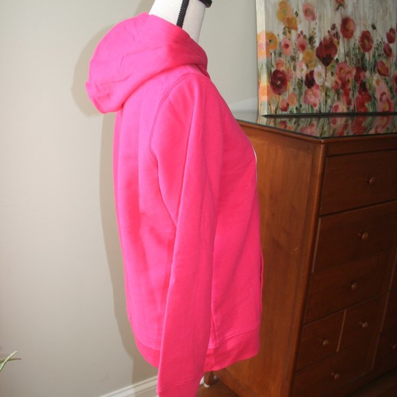 NWT BRIGHT PINK GAP HOOD HOODIE SWEATSHIRT SZ M - Picture 2 of 7